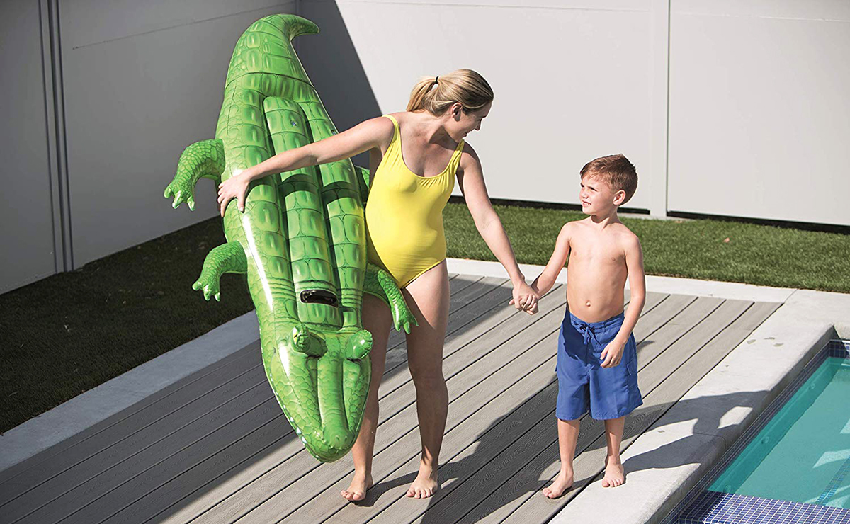 Krokodil lovagló matrac